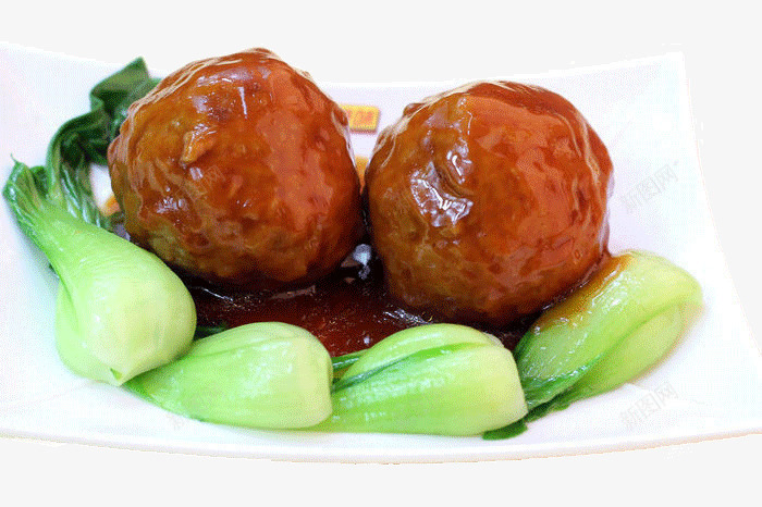 红烧狮子头png免抠素材_88icon https://88icon.com 家常菜 红烧狮子头 菜品