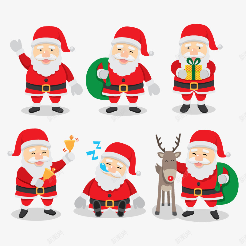圣诞老人形象png免抠素材_88icon https://88icon.com 卡通形象 圣诞 圣诞素材 圣诞节 礼物 麋鹿