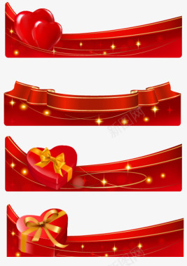 装饰中国结红色装饰条幅图标图标