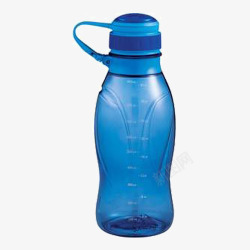 透明塑料杯子蓝色塑料运动杯子高清图片