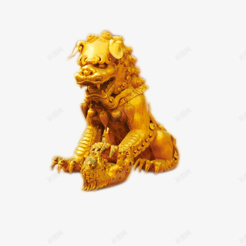 青铜狮子png免抠素材_88icon https://88icon.com 狮子 石雕 雕塑