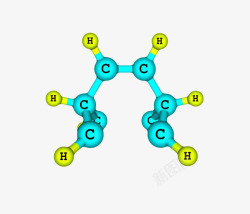 字母的顺序青色贝叶烯分子分子形状高清图片