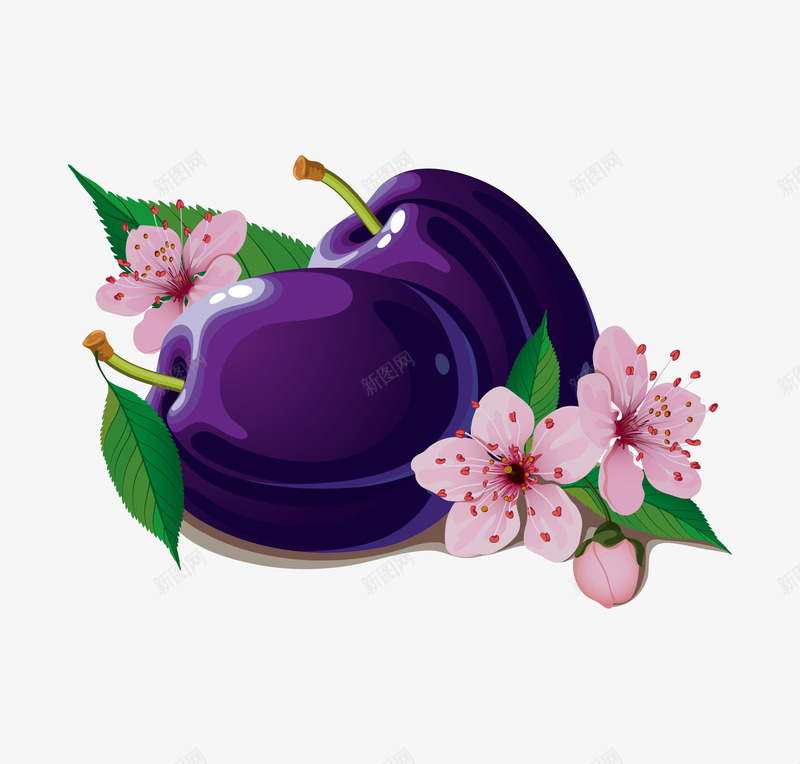 美味的卡通蓝莓图案png免抠素材_88icon https://88icon.com 卡通 叶子 植物 水果 绿植 美味的 蓝莓