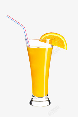杯子里的橙汁素材