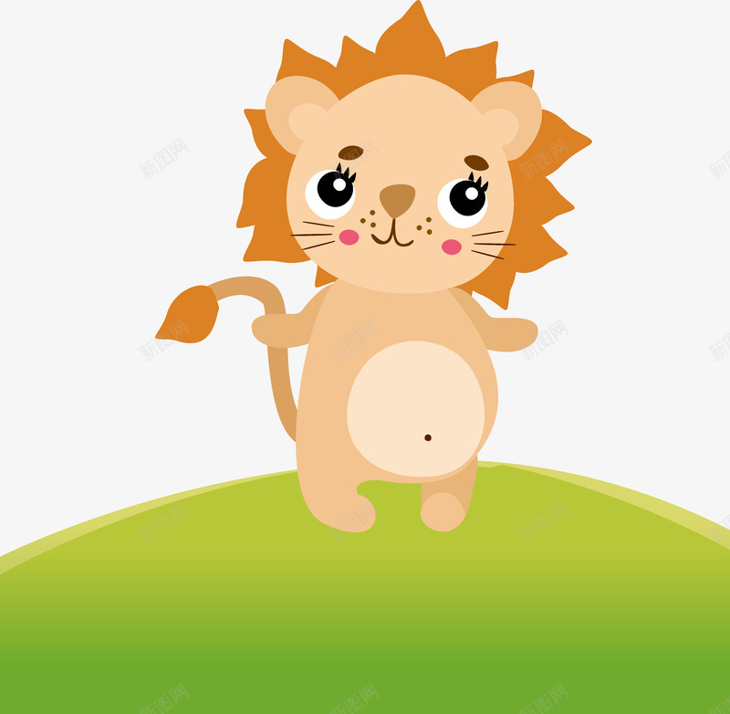可爱的动物园狮子矢量图ai免抠素材_88icon https://88icon.com 儿童画狮子 动物 动物园 动画小动物 卡通狮子 可爱的狮子 手绘 插画 贴画小动物 矢量图