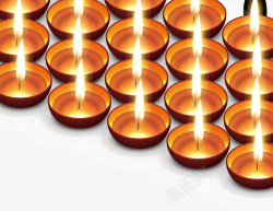 印度光明节光明节蜡烛灯高清图片