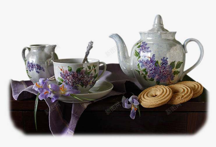 茶壶餐具png免抠素材_88icon https://88icon.com 手绘 瓷器 茶具 茶壶 餐具