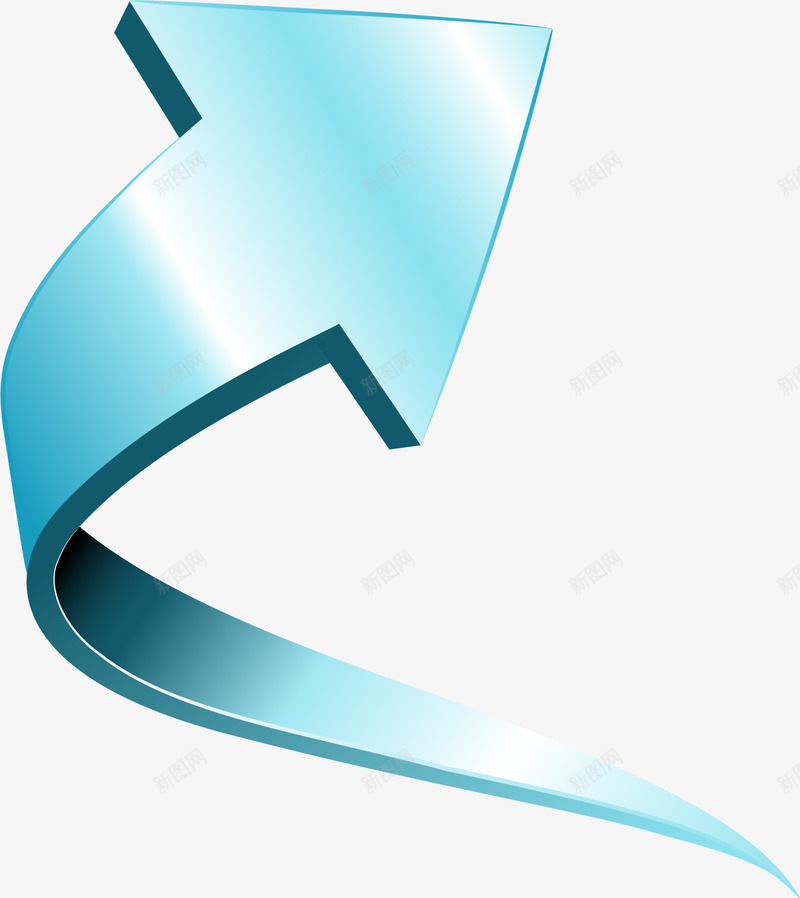 立体蓝色动感箭头png免抠素材_88icon https://88icon.com 分享箭头 动感箭头 矢量箭头 立体箭头 蓝色箭头