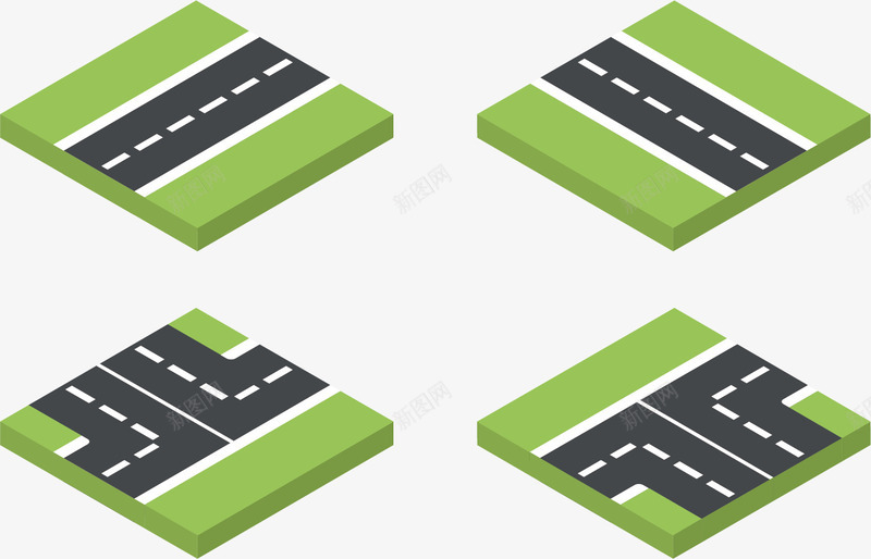 道路矢量图ai免抠素材_88icon https://88icon.com 道路马路车辆环城公路 矢量图