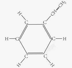 笨乙烯的分子结构式素材