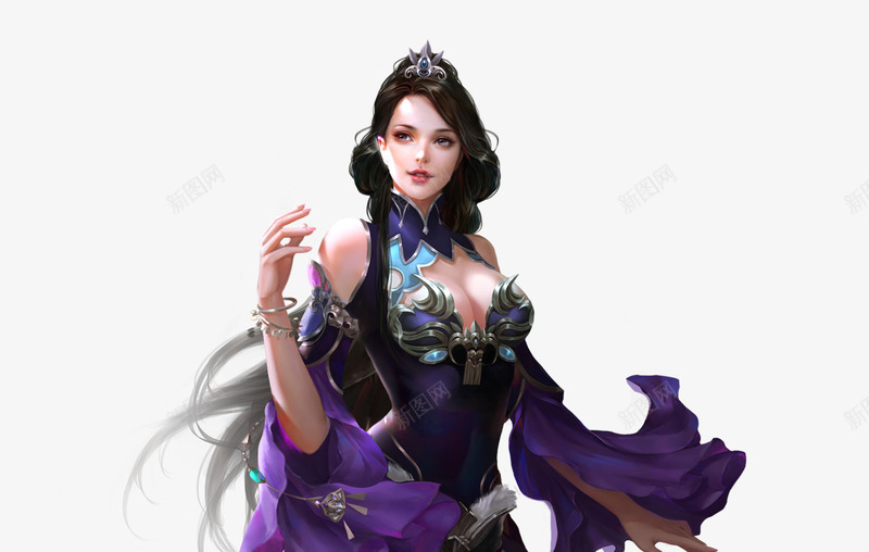 紫色可爱女神服饰png免抠素材_88icon https://88icon.com 可爱 女神 服饰 紫色