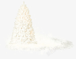 雪花松树雾凇素材