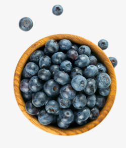 实物一桶野生蓝莓素材