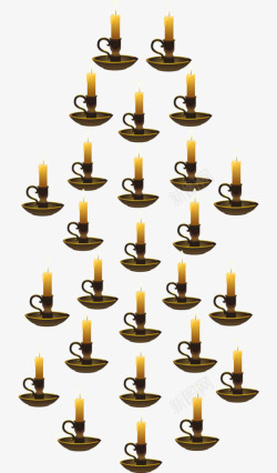 复古烛台素材