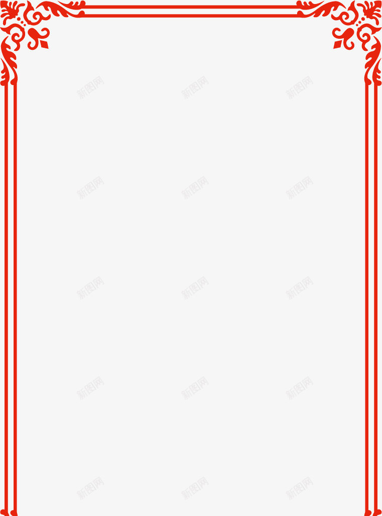红色线条边框线框图png免抠素材_88icon https://88icon.com 矢量线框图 线条矢量 线条边框 线框 线框图 边框