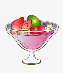 冰沙图卡通水果冰沙图高清图片