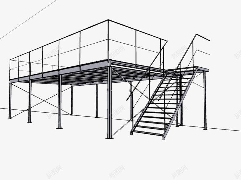 钢结构建筑png免抠素材_88icon https://88icon.com 建筑 建筑结构 钢结构 钢结构建筑