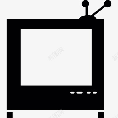 技术素材老电视图标图标