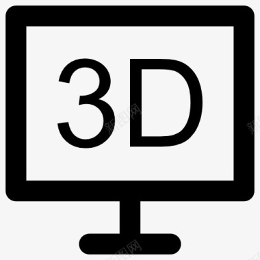 3D椅子屏幕图标图标