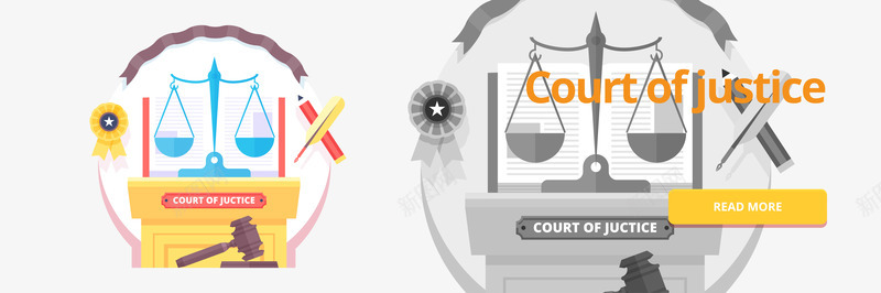 法庭法院矢量图图标图标