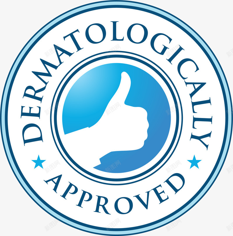 蓝色圆形点赞标签png免抠素材_88icon https://88icon.com 圆形 大拇指 女性标签 点赞 纯天然 蓝色