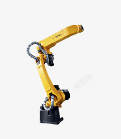 黄色轴黄色工业机器人高清图片
