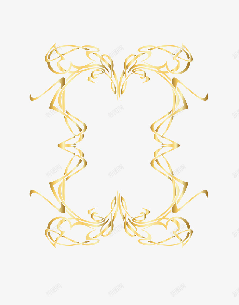 竖版金色渐变细线框矢量图eps免抠素材_88icon https://88icon.com 卡通竖版细线框 细线框 细线框png 质感细线框 金属细线框 金色渐变细线框 矢量图