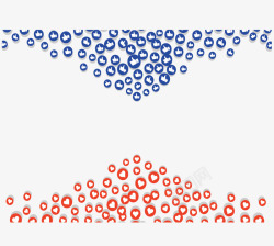 红蓝撞色红蓝撞色社交图标矢量图高清图片