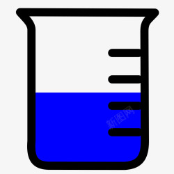 卡通液体化学实验器材实验杯素材