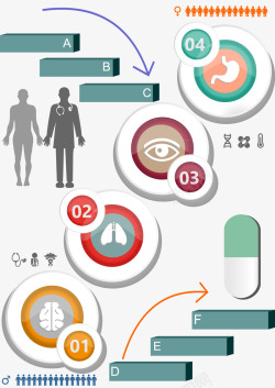 人物信息分析图表素材