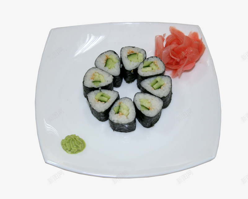 寿司美食png免抠素材_88icon https://88icon.com 冰凉 寿司 盘子 菜品 菜肴 餐具
