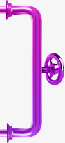 紫色金属阀门装饰创新素材