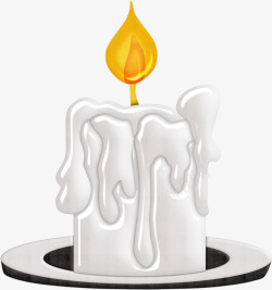 公益公告设计白色蜡烛高清图片