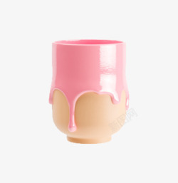 卡通粉色奶茶杯子免费素材