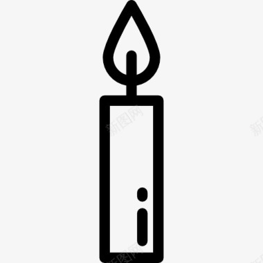 装饰蜡烛蜡烛图标图标