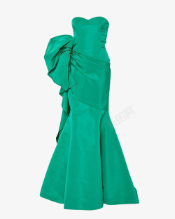 绿色的晚礼服素材