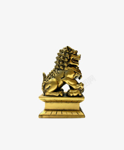 镶金狮子雕刻素材