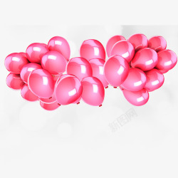 气球温馨粉色素材