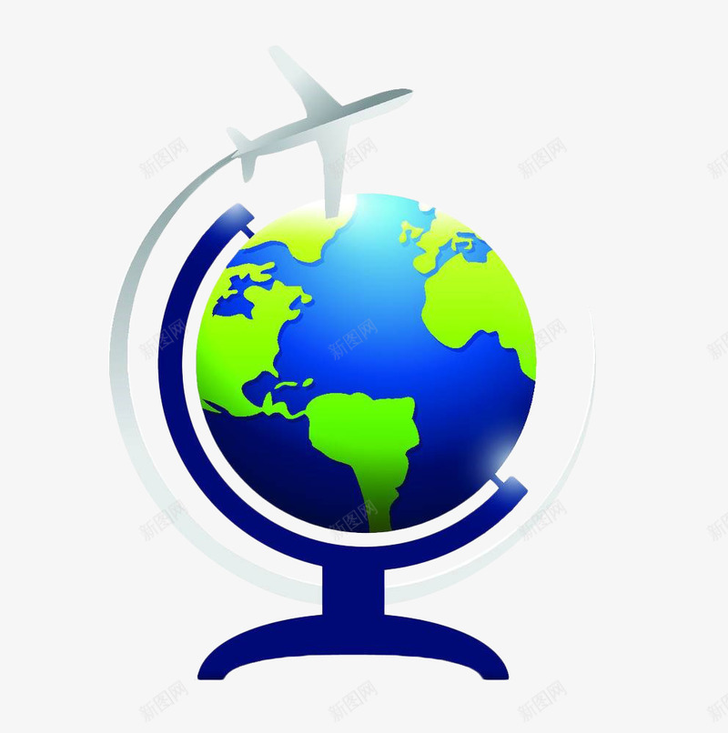 地球仪环绕航线png免抠素材_88icon https://88icon.com 交通 地球仪 航空 航线 蓝色 飞机 飞机航线