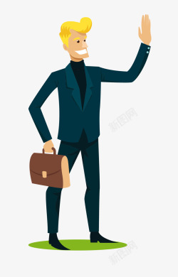 卡通装饰人物介绍海报职业人素材