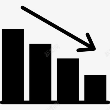 财务状况下降图图标图标