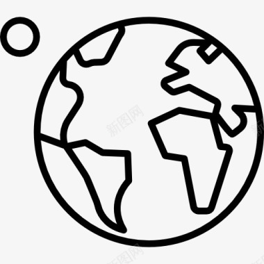 运动太阳地球和Moon图标图标