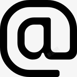 邮件标志阿罗瓦标志图标高清图片