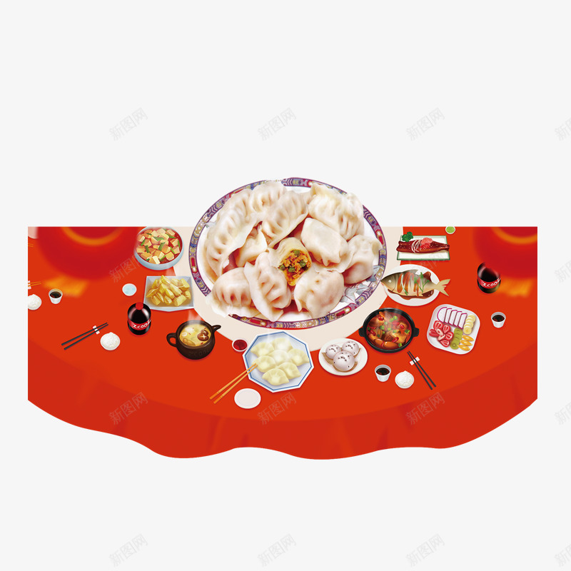 红色喜庆美味水饺png免抠素材_88icon https://88icon.com 喜庆 团圆饭 水饺 红色 美味 设计 面食 食物