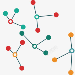 医疗分子结构图矢量图素材