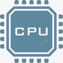 处理器硬件图标芯片计算机CPU电子硬件微芯片高清图片
