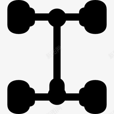 汽车支架图标图标