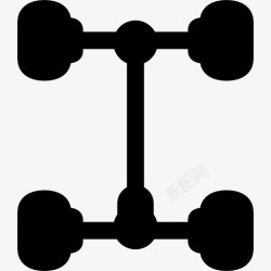 运输结构汽车支架图标高清图片