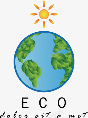 能源图标地球创新能源logo矢量图图标图标