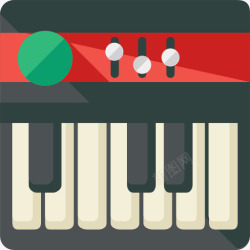 音乐合成器键盘图标高清图片